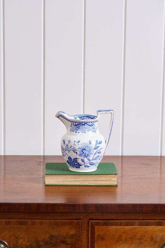 Spode Blue + White Transferware Pitcher