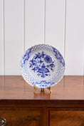 Load image into Gallery viewer, Carl Teichert Meissen Blue Onion Reticulated Shallow Bowl (c. 1875)
