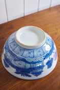 Load image into Gallery viewer, Vintage Blue + White Patterned Chinese Bowl
