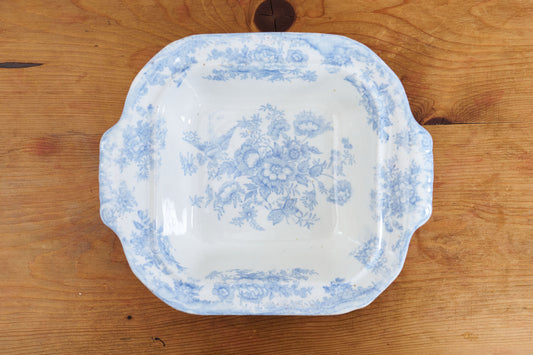 19th Century Asiatic Pheasant Square Tureen (no lid)