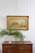 Load image into Gallery viewer, Signed Boat Original Watercolor in Gilt Wood Frame
