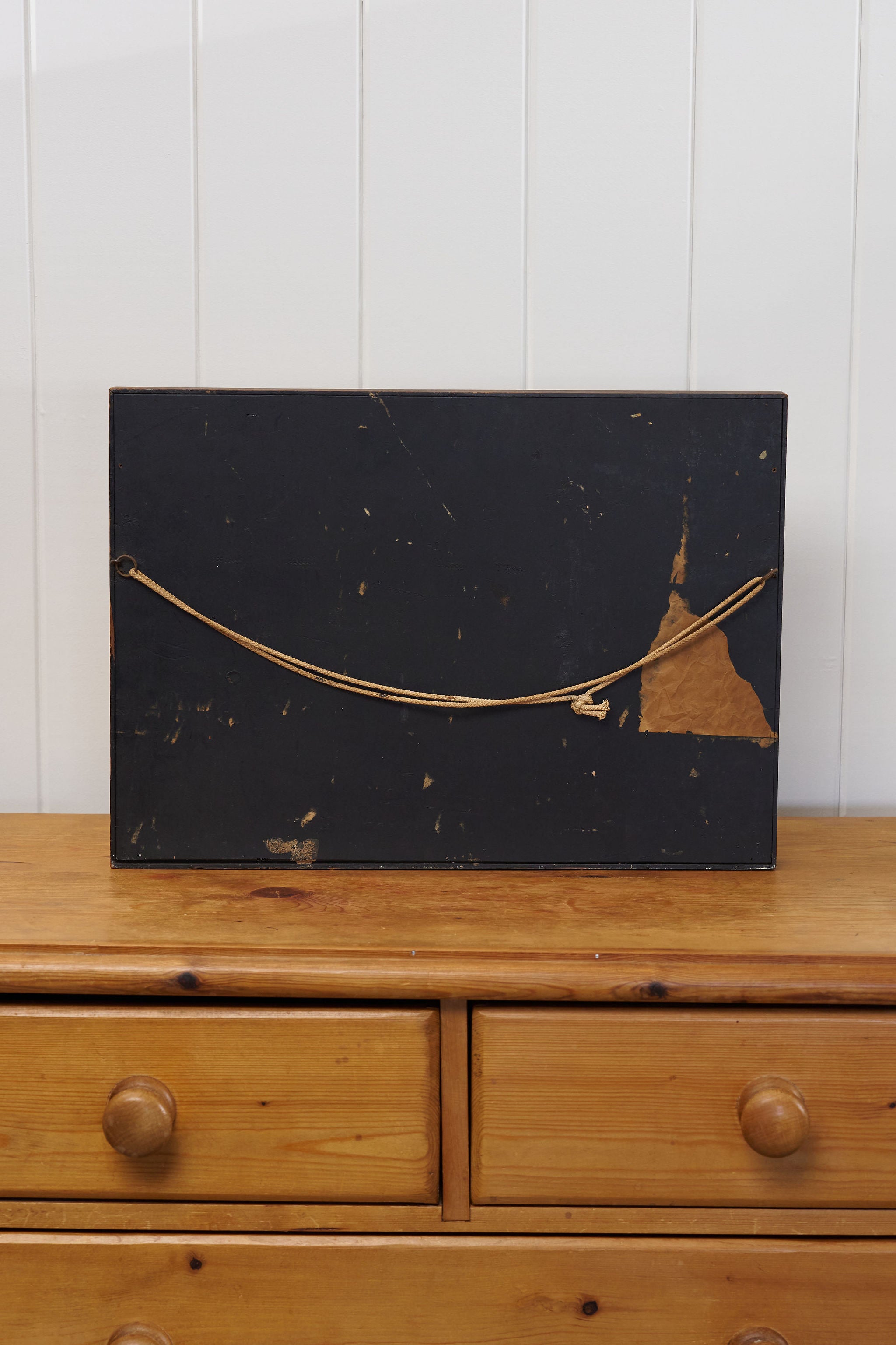 Signed Boat Original Watercolor in Gilt Wood Frame