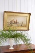 Load image into Gallery viewer, Signed Boat Original Watercolor in Gilt Wood Frame

