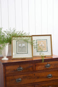 Load image into Gallery viewer, SET of 2 | Hand Painted Florals with Marbled Mats
