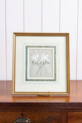 Load image into Gallery viewer, SET of 2 | Hand Painted Florals with Marbled Mats
