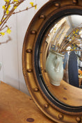 Load image into Gallery viewer, Regency Style Gilt Convex Porthole Mirror
