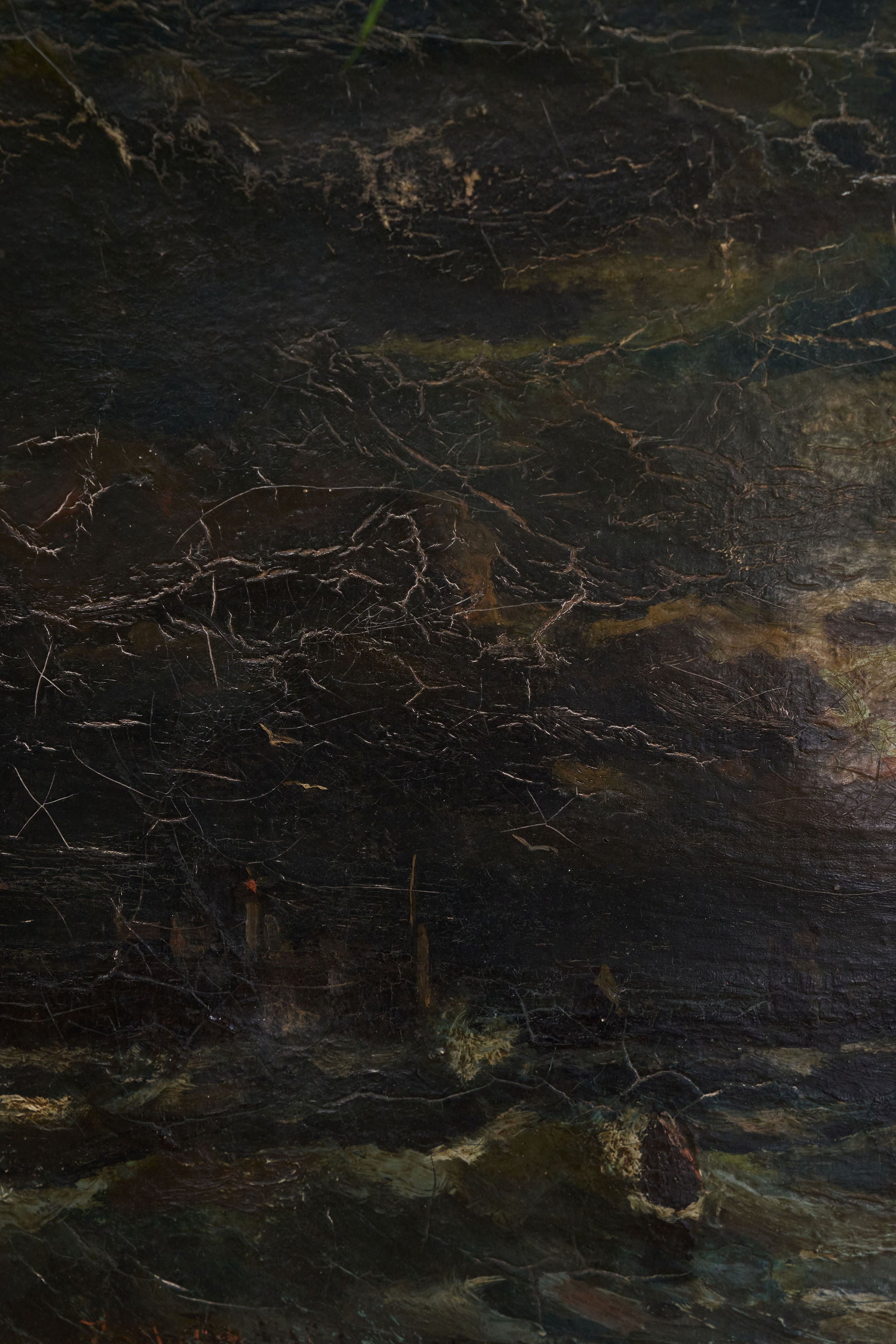 19th Century Signed Moody Maritime Oil Painting