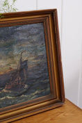 Load image into Gallery viewer, 19th Century Signed Moody Maritime Oil Painting
