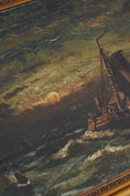 Load image into Gallery viewer, 19th Century Signed Moody Maritime Oil Painting
