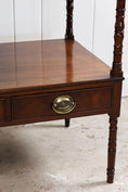 Load image into Gallery viewer, 19th-Century English Mahogany + Oak Inlay Two-Tier Server with Drawers
