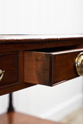 Load image into Gallery viewer, 19th-Century English Mahogany + Oak Inlay Two-Tier Server with Drawers
