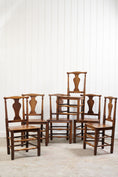Load image into Gallery viewer, SET OF 6 | English Carved Oak Dining Chairs
