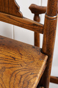 Load image into Gallery viewer, SET OF 6 | English Carved Oak Dining Chairs
