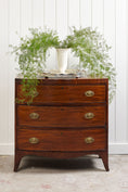 Load image into Gallery viewer, 19th Century Inlaid Mahogany Bowfront 3 Drawer Bachelor's Chest
