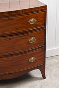 Load image into Gallery viewer, 19th Century Inlaid Mahogany Bowfront 3 Drawer Bachelor's Chest
