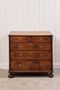Load image into Gallery viewer, Early 19th-Century English Walnut Chest of Drawers with Inlay
