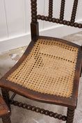 Load image into Gallery viewer, Pair of RARE Antique Bobbin Children's Chairs (c. 1890)
