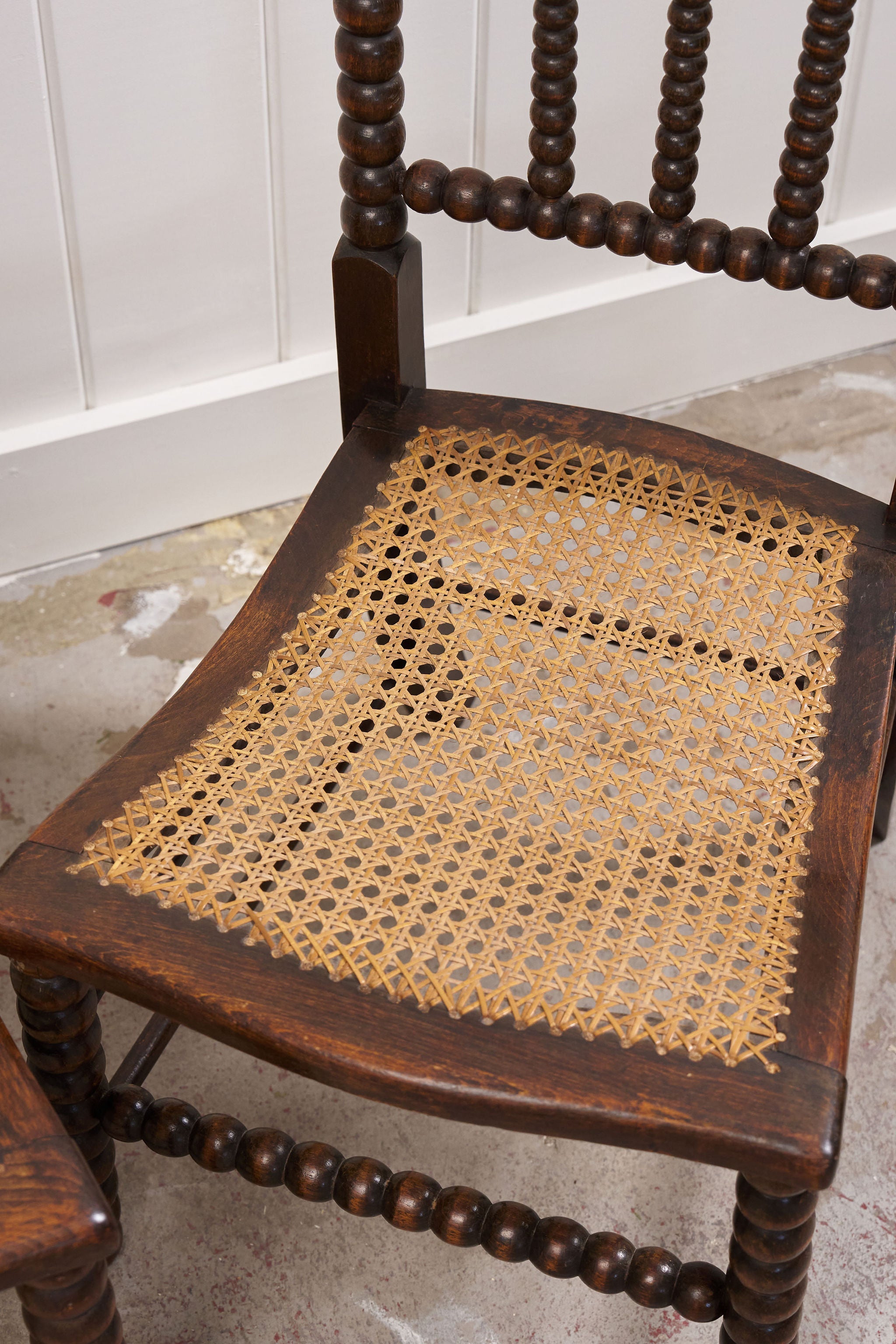 Pair of RARE Antique Bobbin Children's Chairs (c. 1890)