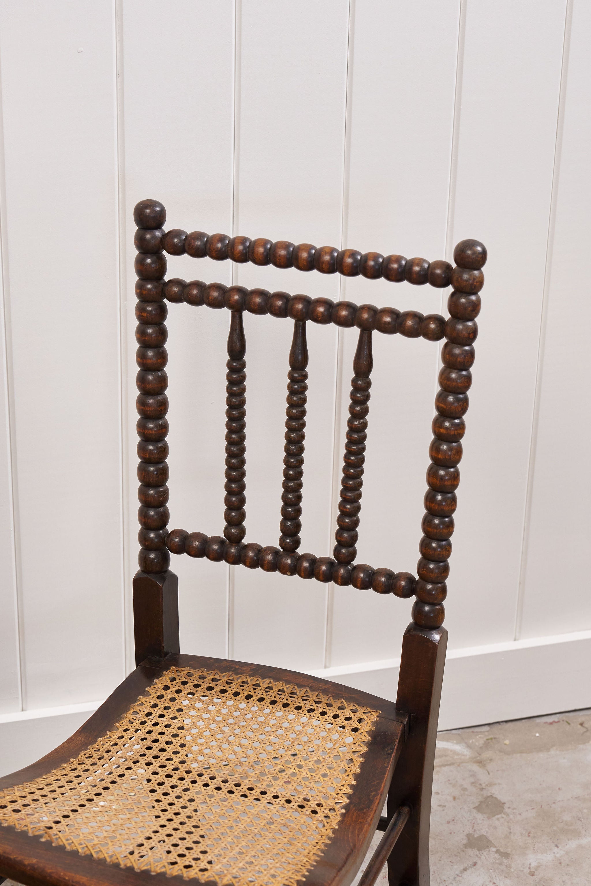 Pair of RARE Antique Bobbin Children's Chairs (c. 1890)