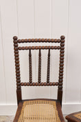 Load image into Gallery viewer, Pair of RARE Antique Bobbin Children's Chairs (c. 1890)
