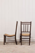 Load image into Gallery viewer, Pair of RARE Antique Bobbin Children's Chairs (c. 1890)
