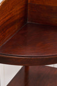 Load image into Gallery viewer, Antique Mahogany Corner Washstand
