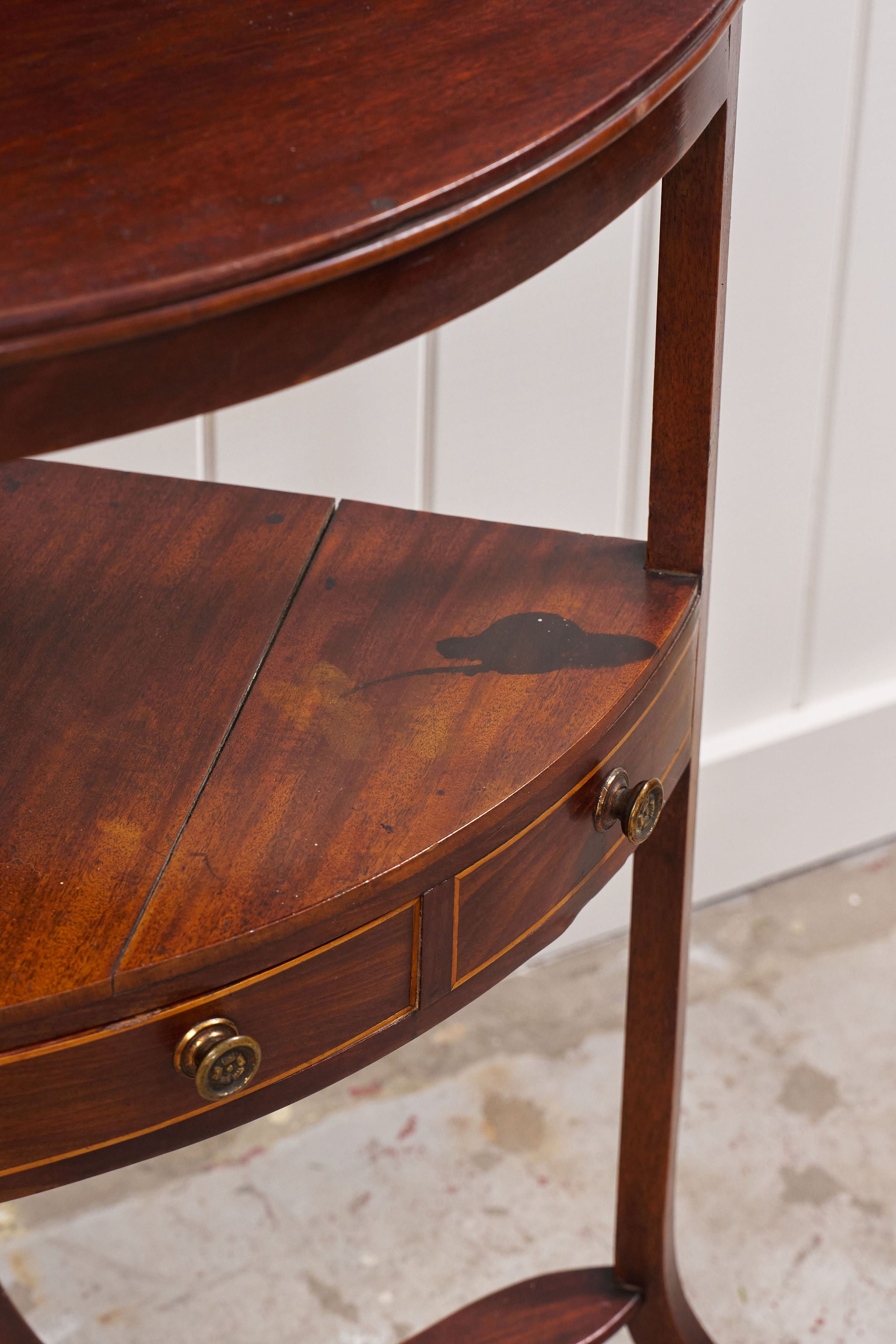 Antique Mahogany Corner Washstand