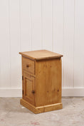 Load image into Gallery viewer, 19th Century English Pine Bedside Cupboard

