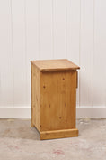 Load image into Gallery viewer, 19th Century English Pine Bedside Cupboard
