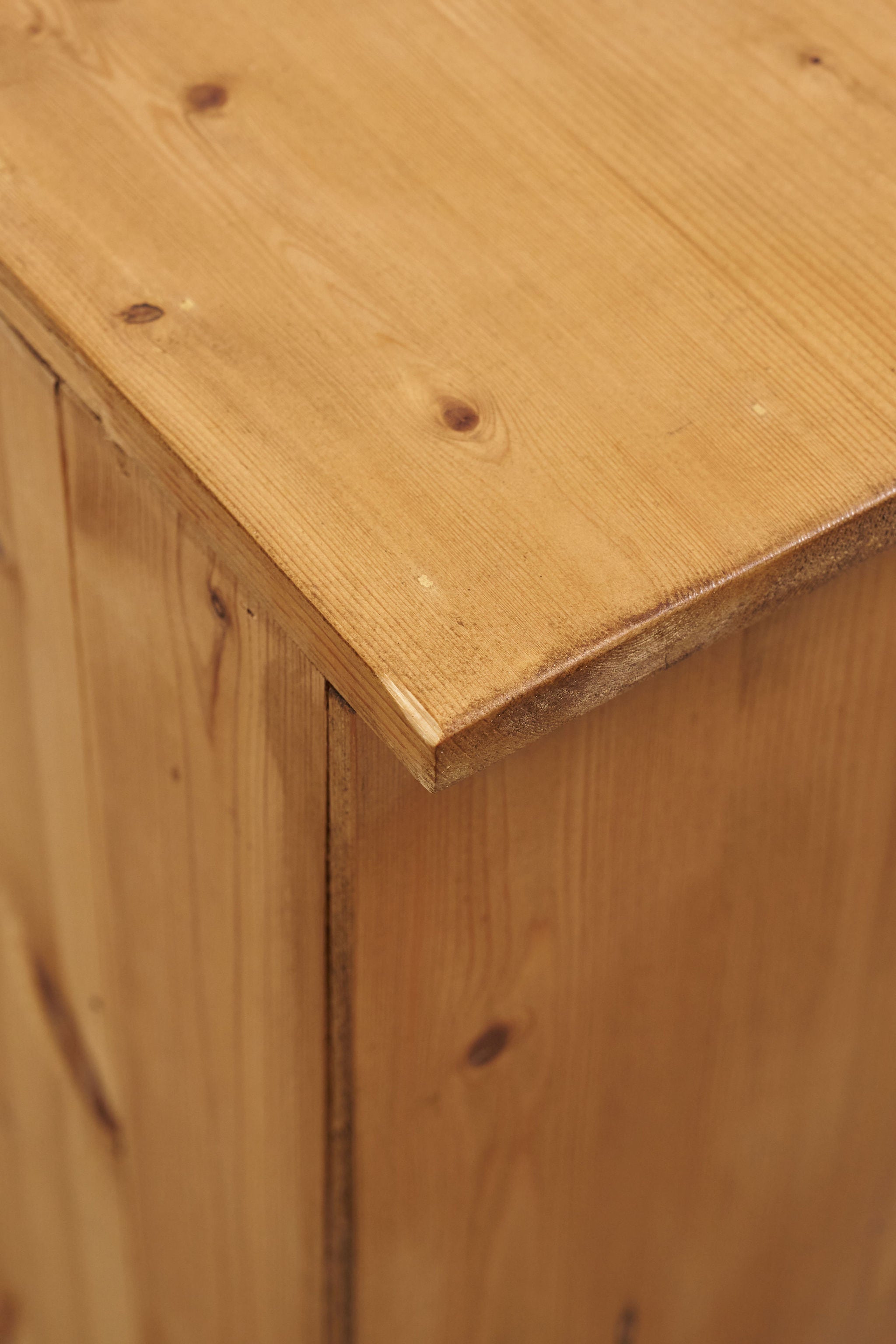 19th Century English Pine Bedside Cupboard