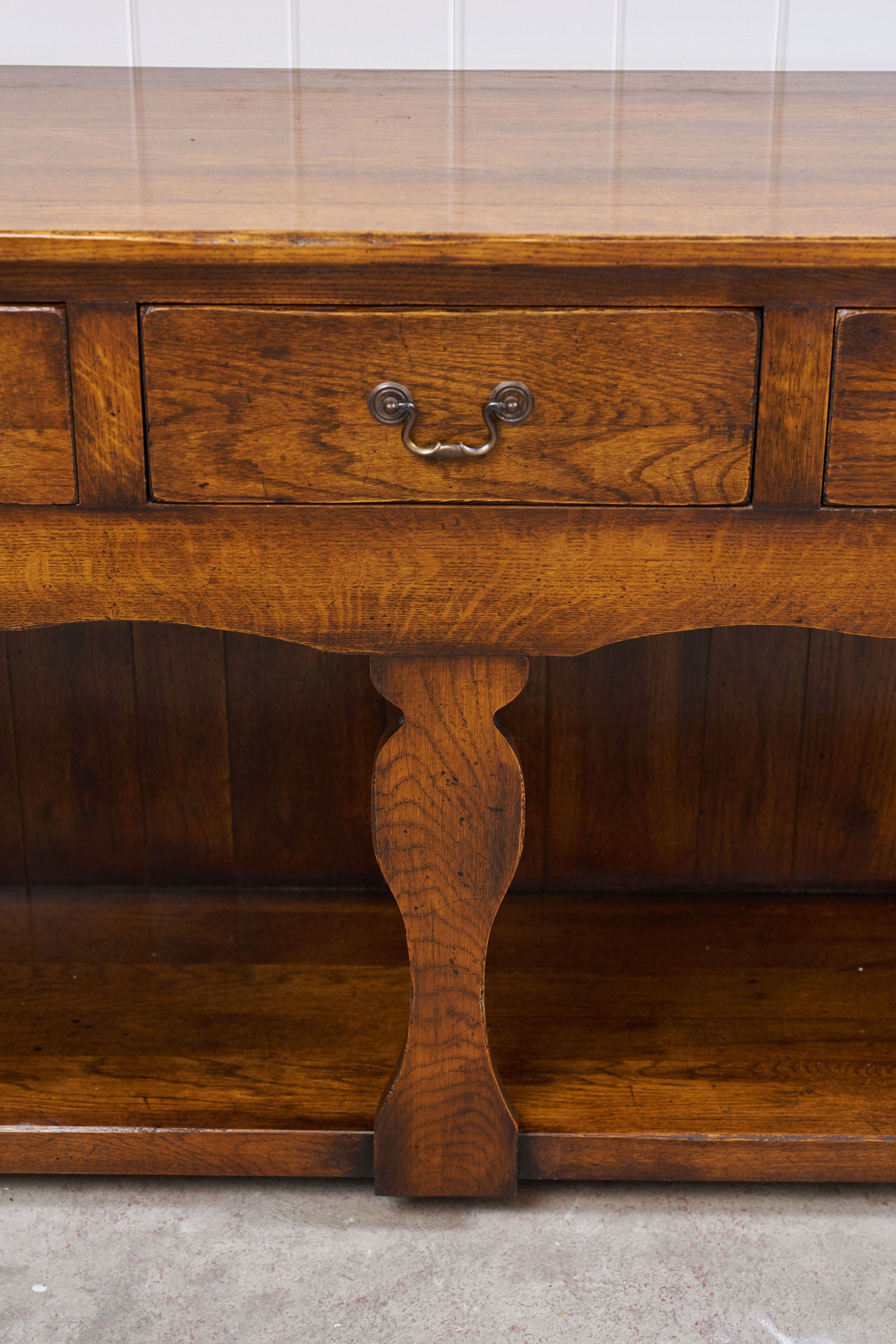 Solid English Oak Buffet / Console