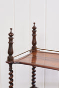 Load image into Gallery viewer, William IV Early 19th Century Rosewood Three-Tier Whatnot with Brass Gallery
