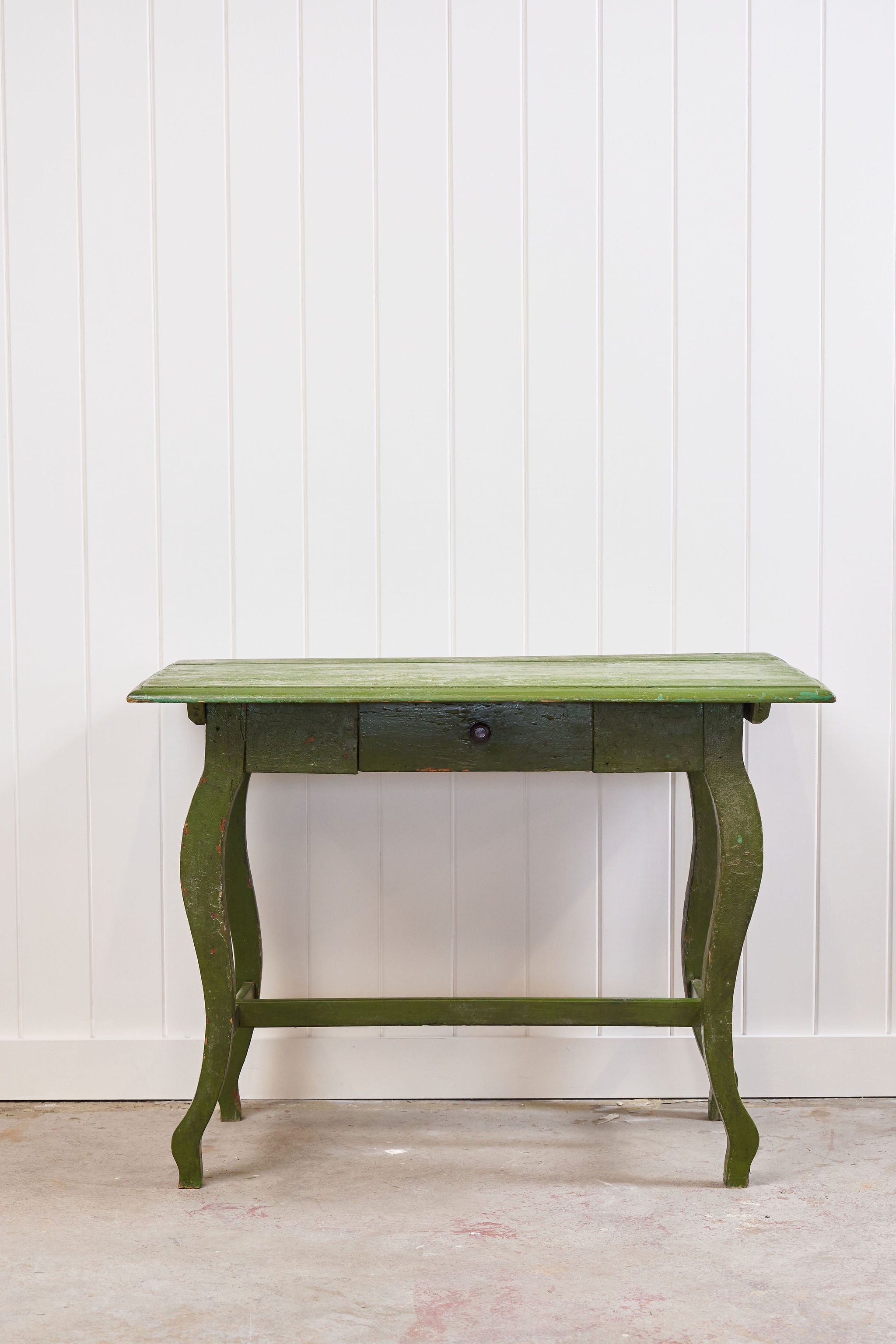 Charming European Green Painted Table
