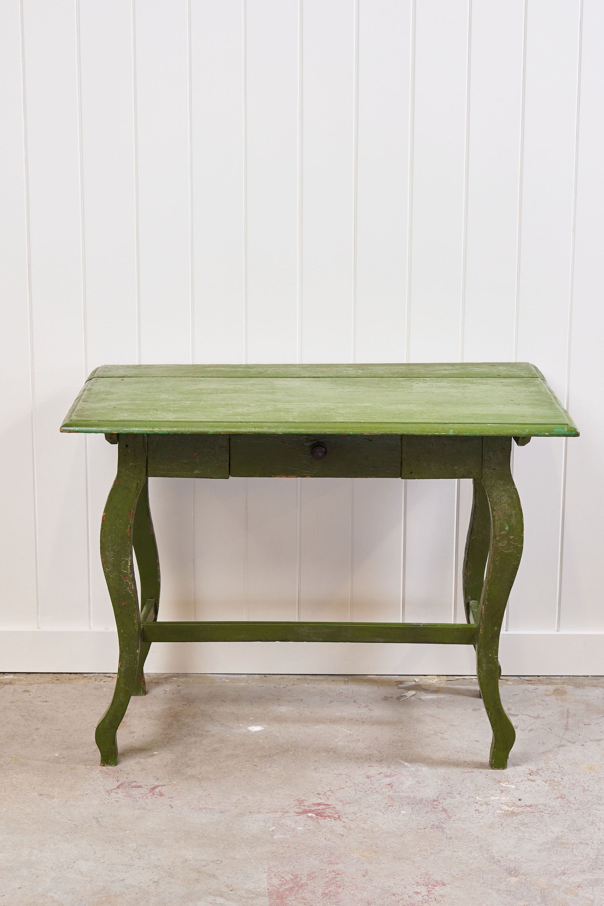 Charming European Green Painted Table