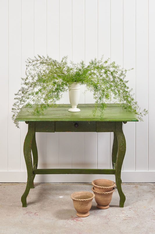Charming European Green Painted Table