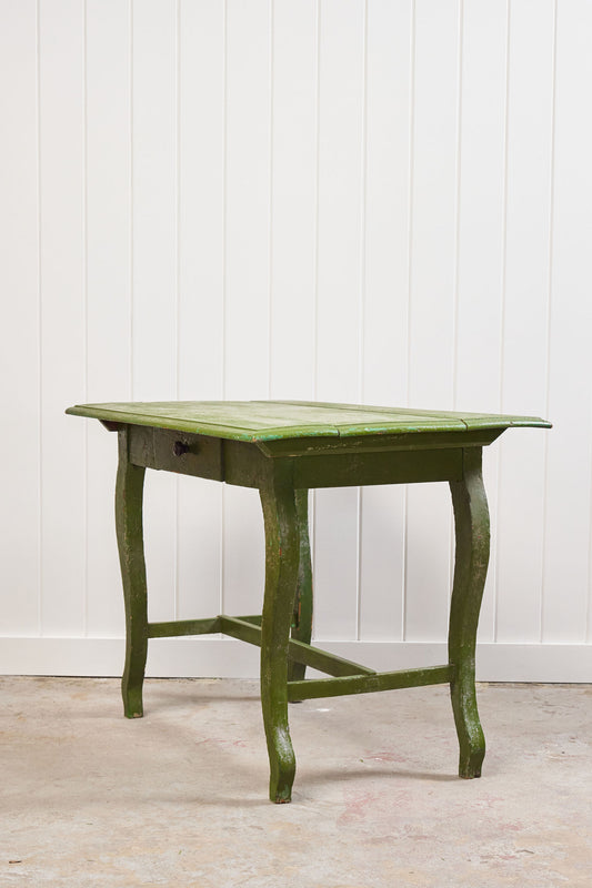 Charming European Green Painted Table