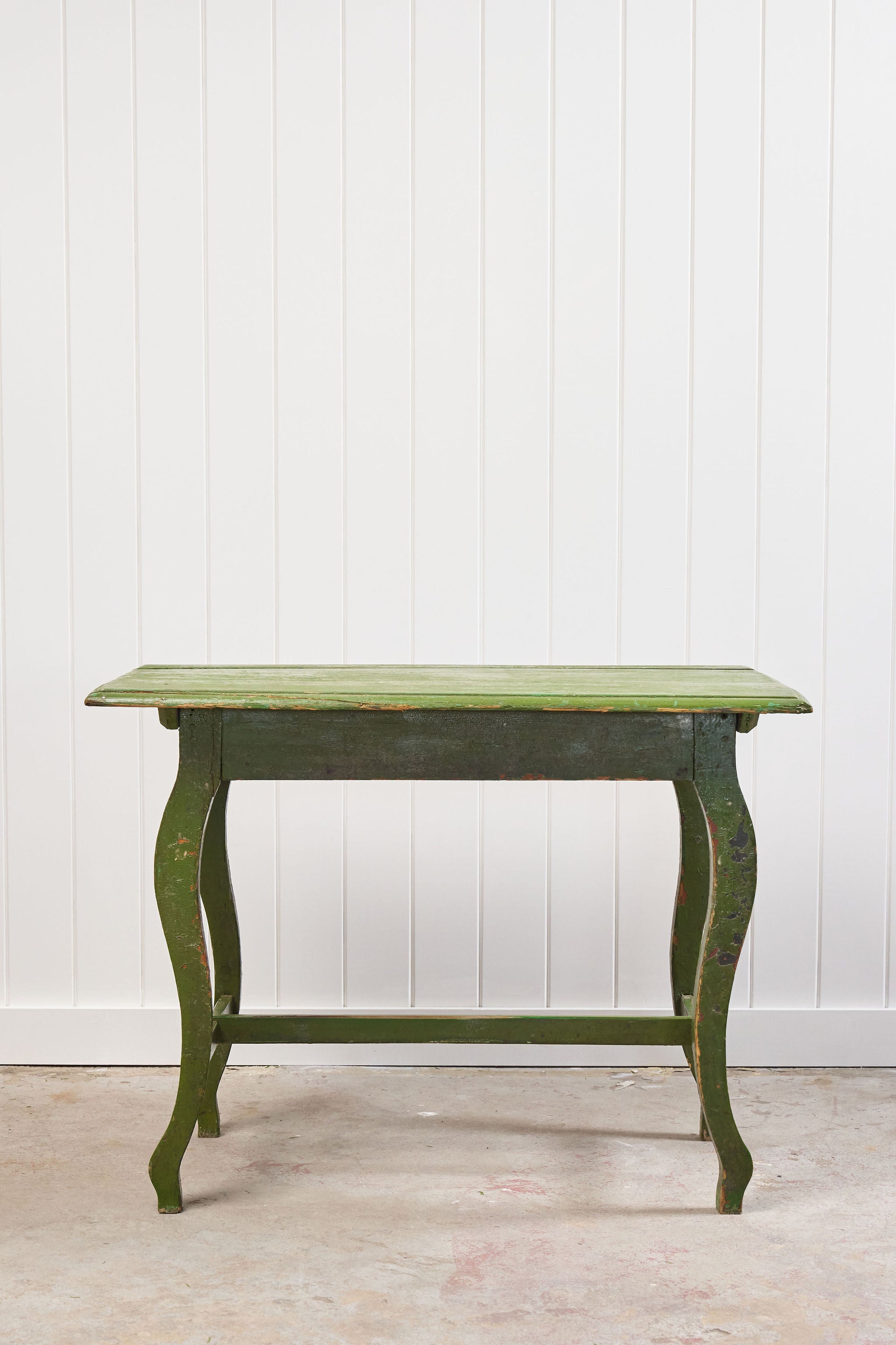 Charming European Green Painted Table