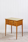 Load image into Gallery viewer, 19th Century Blonde Oak Lift-Top Desk with Green Leather Top

