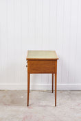 Load image into Gallery viewer, 19th Century Blonde Oak Lift-Top Desk with Green Leather Top
