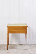 Load image into Gallery viewer, 19th Century Blonde Oak Lift-Top Desk with Green Leather Top
