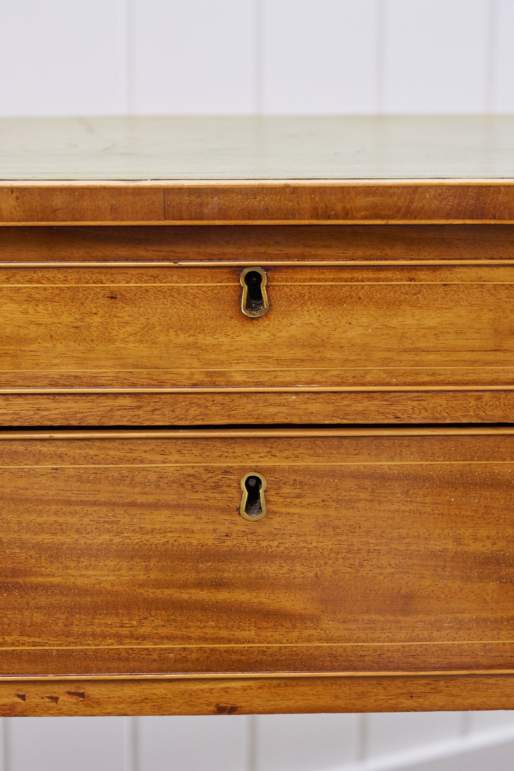 19th Century Blonde Oak Lift-Top Desk with Green Leather Top