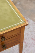 Load image into Gallery viewer, 19th Century Blonde Oak Lift-Top Desk with Green Leather Top
