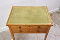 Load image into Gallery viewer, 19th Century Blonde Oak Lift-Top Desk with Green Leather Top
