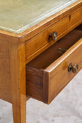 Load image into Gallery viewer, 19th Century Blonde Oak Lift-Top Desk with Green Leather Top
