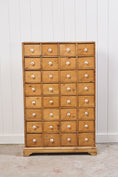 Load image into Gallery viewer, Antique English Pine Apothecary Cabinet with 32 Drawers (c. 1860)
