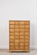 Load image into Gallery viewer, Antique English Pine Apothecary Cabinet with 32 Drawers (c. 1860)
