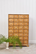 Load image into Gallery viewer, Antique English Pine Apothecary Cabinet with 32 Drawers (c. 1860)
