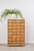 Load image into Gallery viewer, Antique English Pine Apothecary Cabinet with 32 Drawers (c. 1860)
