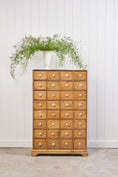 Load image into Gallery viewer, Antique English Pine Apothecary Cabinet with 32 Drawers (c. 1860)
