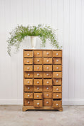 Load image into Gallery viewer, Antique English Pine Apothecary Cabinet with 32 Drawers (c. 1860)
